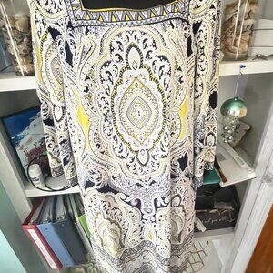 Beautiful Embossed Square Neck Dress